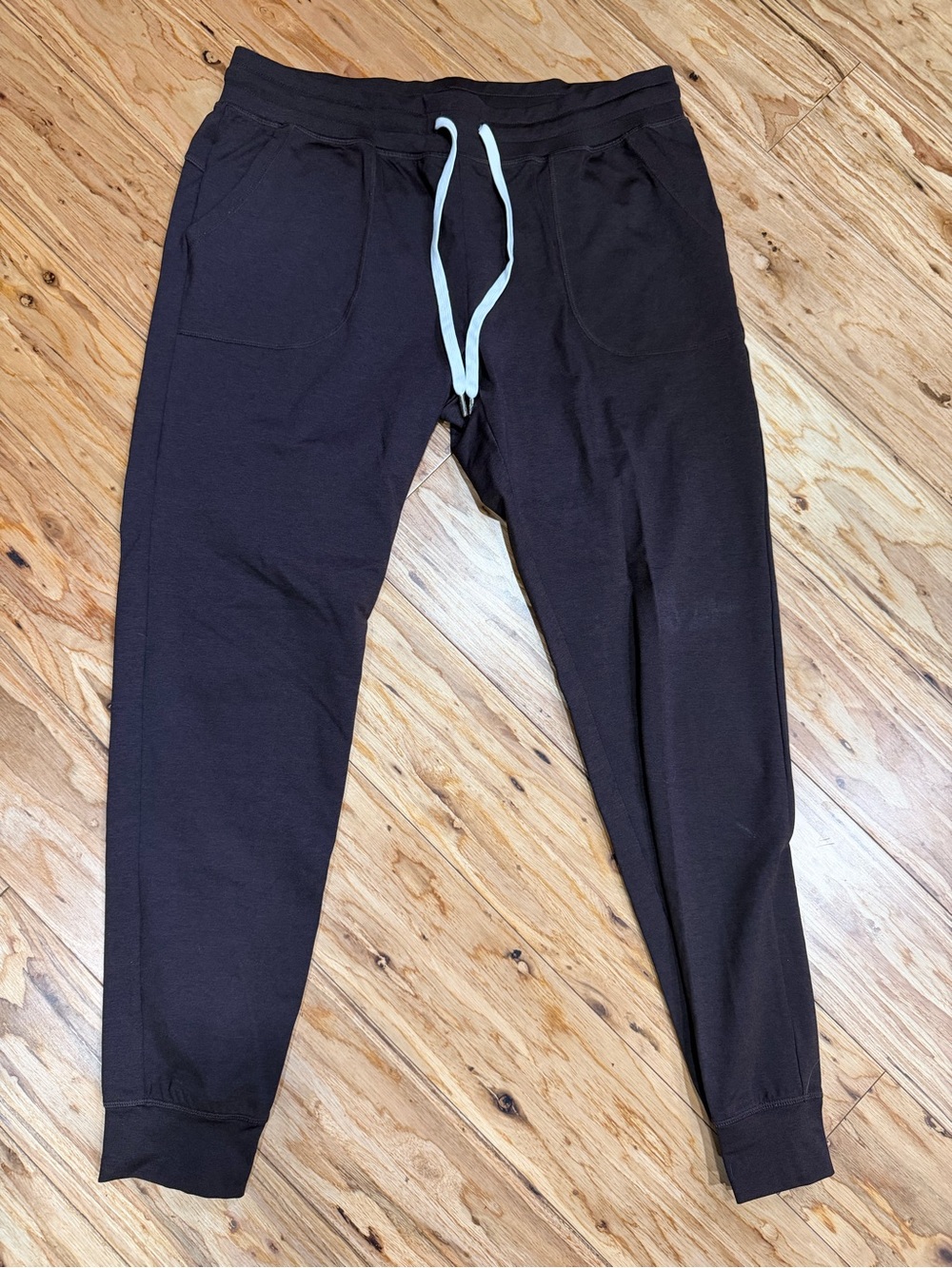 ZYIA Men's Black Joggers with Light Blue Drawstring